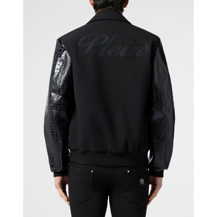 PHILIPP PLEIN Coster Jacket Cocco Sleeves & Shoulders