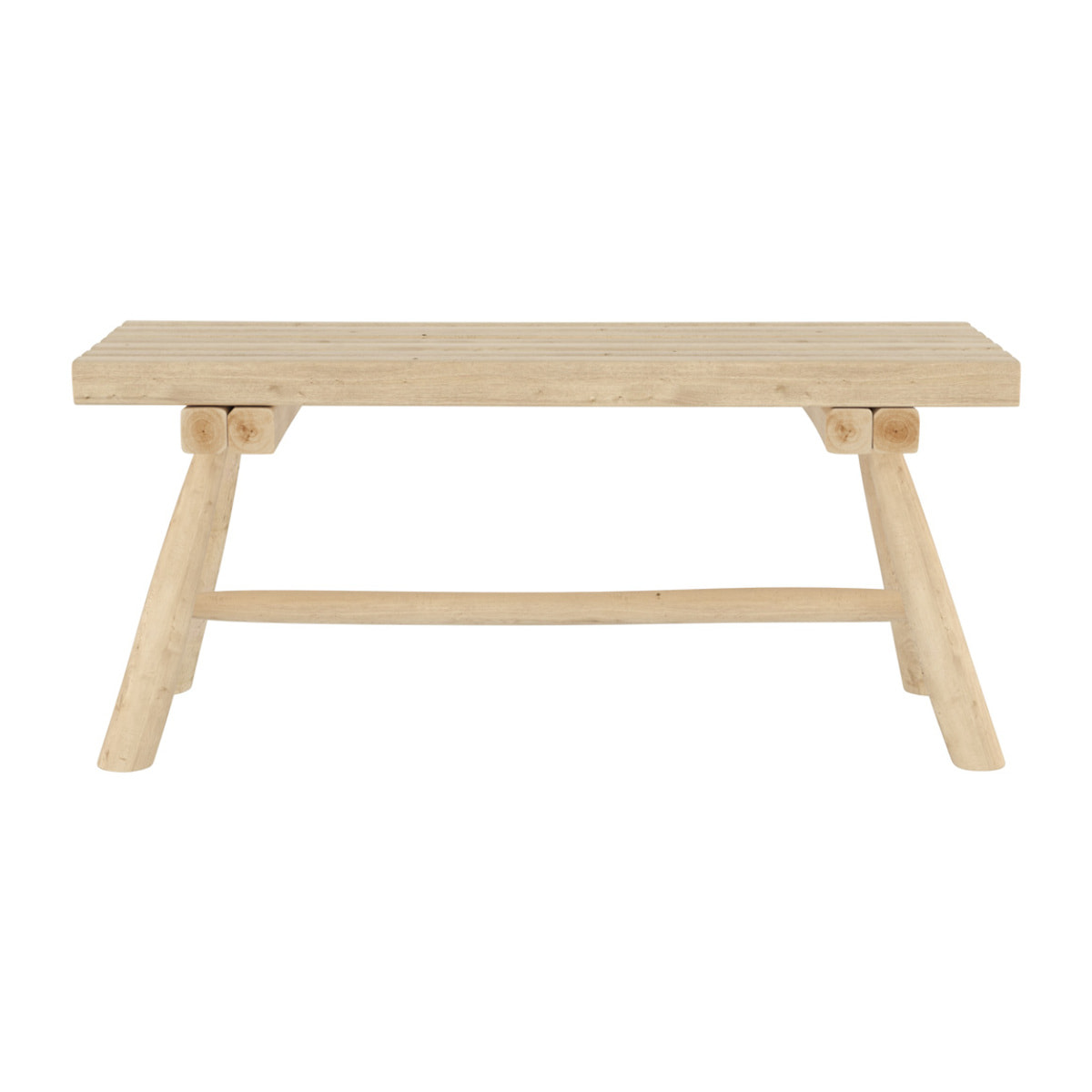 Banc de jardin en branche de teck 2 places - Makam