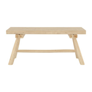 Banc de jardin en branche de teck 2 places - Makam