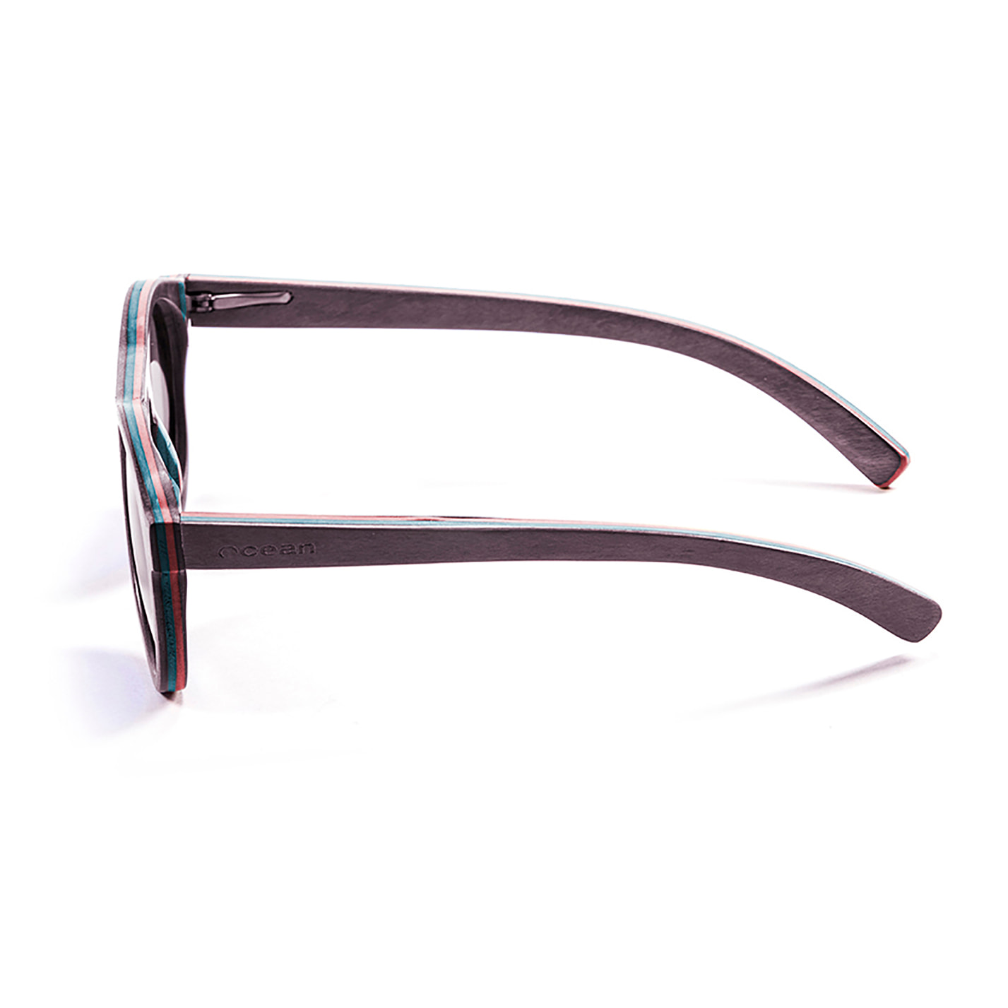 Gafas de sol OCEAN FIJI - De madera azul skate y / Revo azul