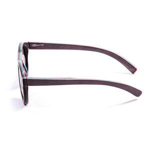 Gafas de sol OCEAN FIJI - De madera azul skate y / Revo azul