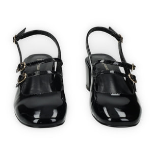 Décolleté sling back Donna Tata Italia Nero