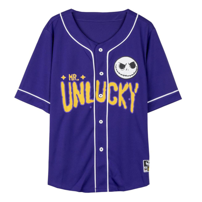 Camiseta Corta Baseball The Nightmare Before Christmas - Color Lila