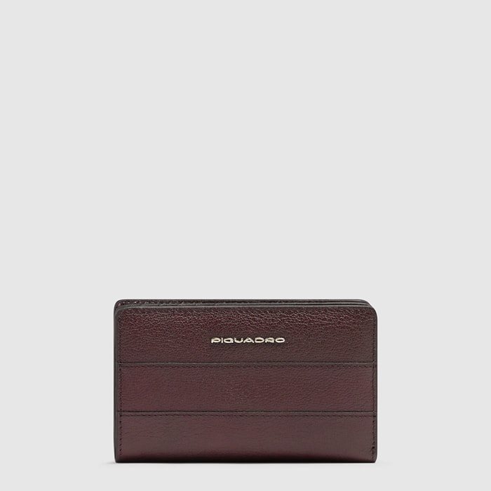 Piquadro Portafogli da in pelle con porta monete, porta carte di credito e protezione RFID