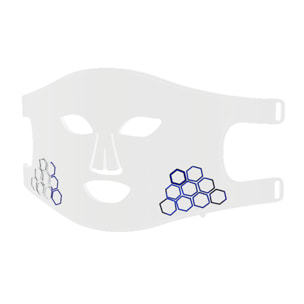 Maschera facciale per trattamento di luce LED con 4 colori.