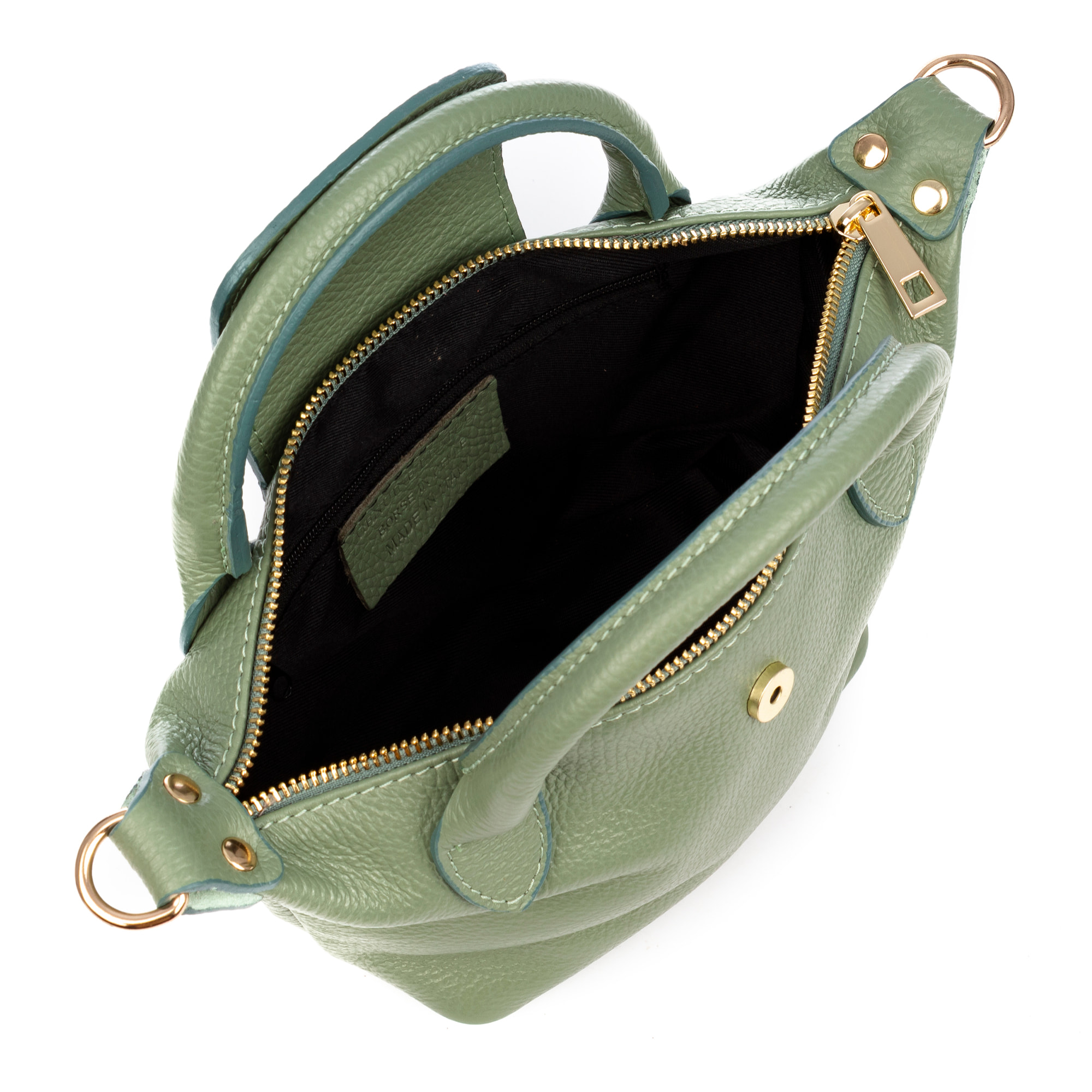 Aurano bolso bandolera tipo Tote mujer. Piel auténtica Dollaro bitono.