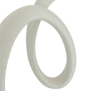 Déco à poser Davy H.44cm résine blanc