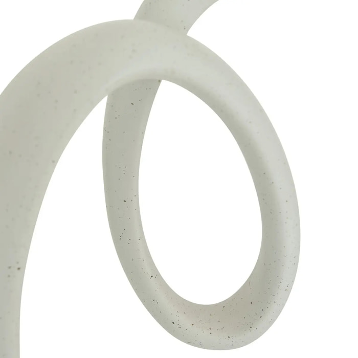 Déco à poser Davy H.44cm résine blanc