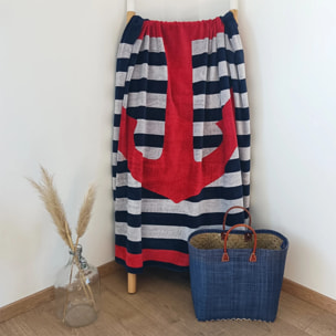 Serviette de plage éponge velours Jacquard - Conigli - 140x180cm - 400g/m²