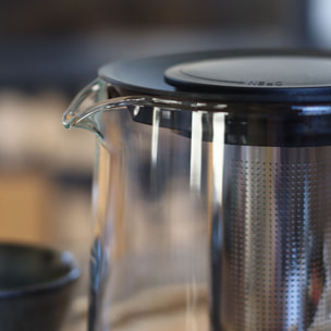 Théière 1,5L en verre avec infuseur en acier inoxydable KAMAKURA