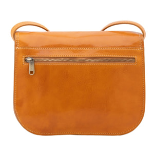 Borsa a tracolla da donna - Modello False - Vera pelle - 27.0 x 20.0 x 12.0 cm