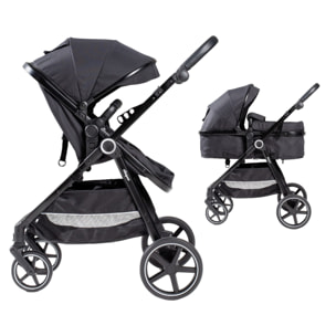 Carrito Bebé 2 en 1, Silla de Paseo | Capazo Acolchado, Modelo Versa