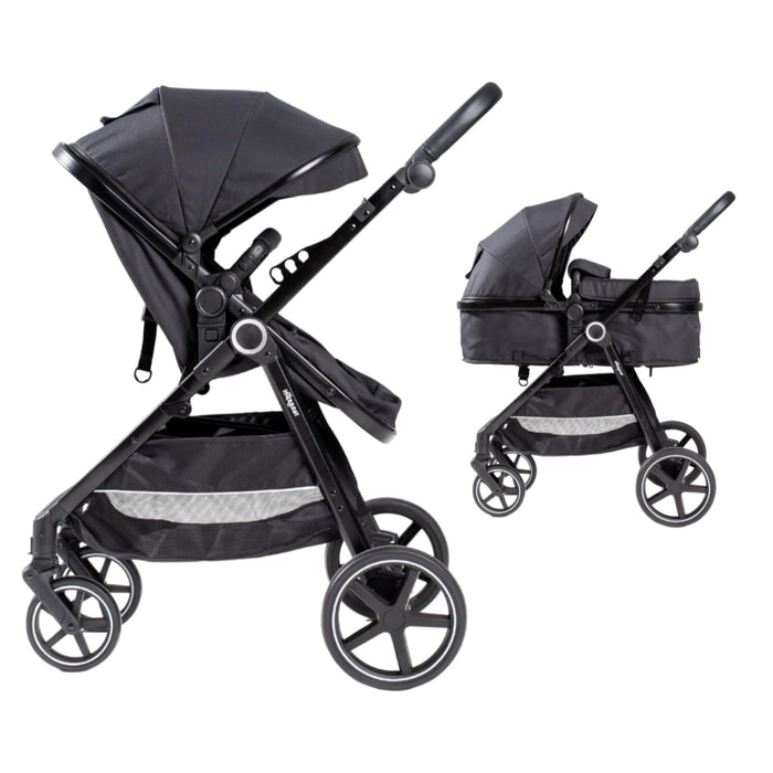 Carrito Bebé 2 en 1, Silla de Paseo | Capazo Acolchado, Modelo Versa