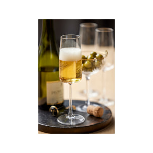 Set de 4 flûtes à champagne Zéro 30 cl