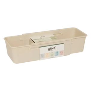 Organiseur de tiroir extensible Stora 10x38,5cm beige