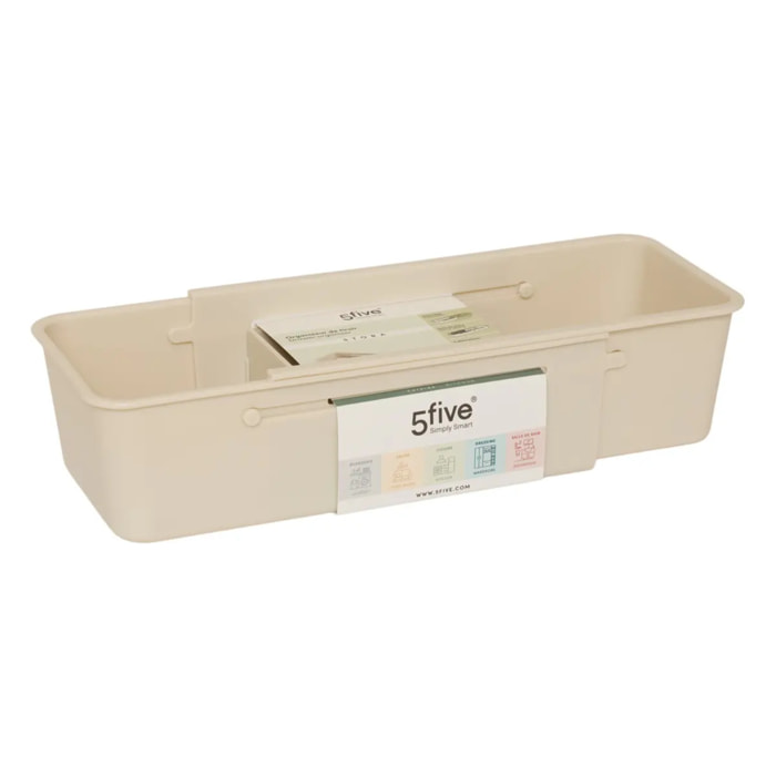 Organiseur de tiroir extensible Stora 10x38,5cm beige