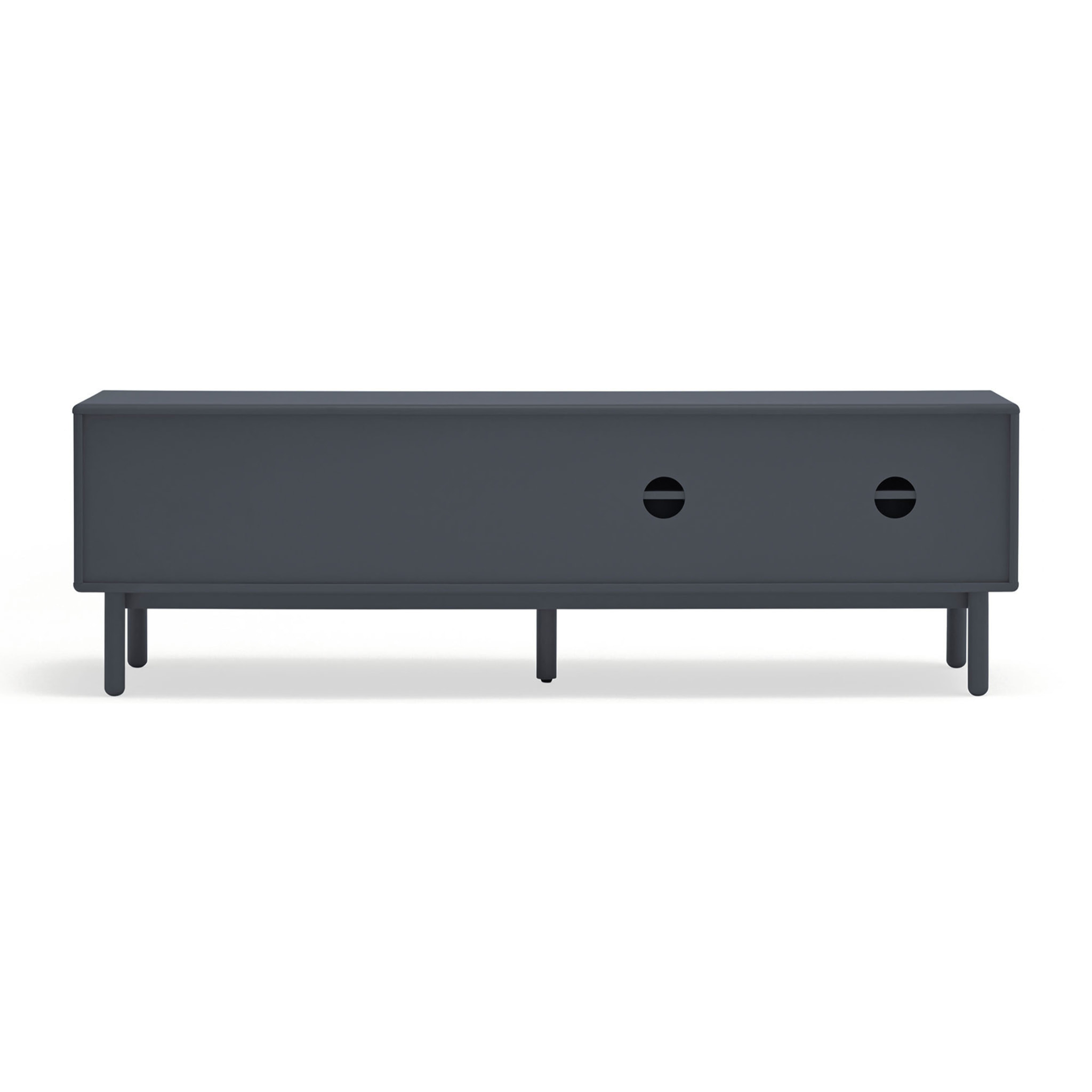 Mueble de televisión Corvo 1 puerta y 2cajones de 140cm gris perla