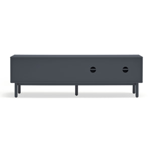Mueble de televisión Corvo 1 puerta y 2cajones de 140cm gris perla