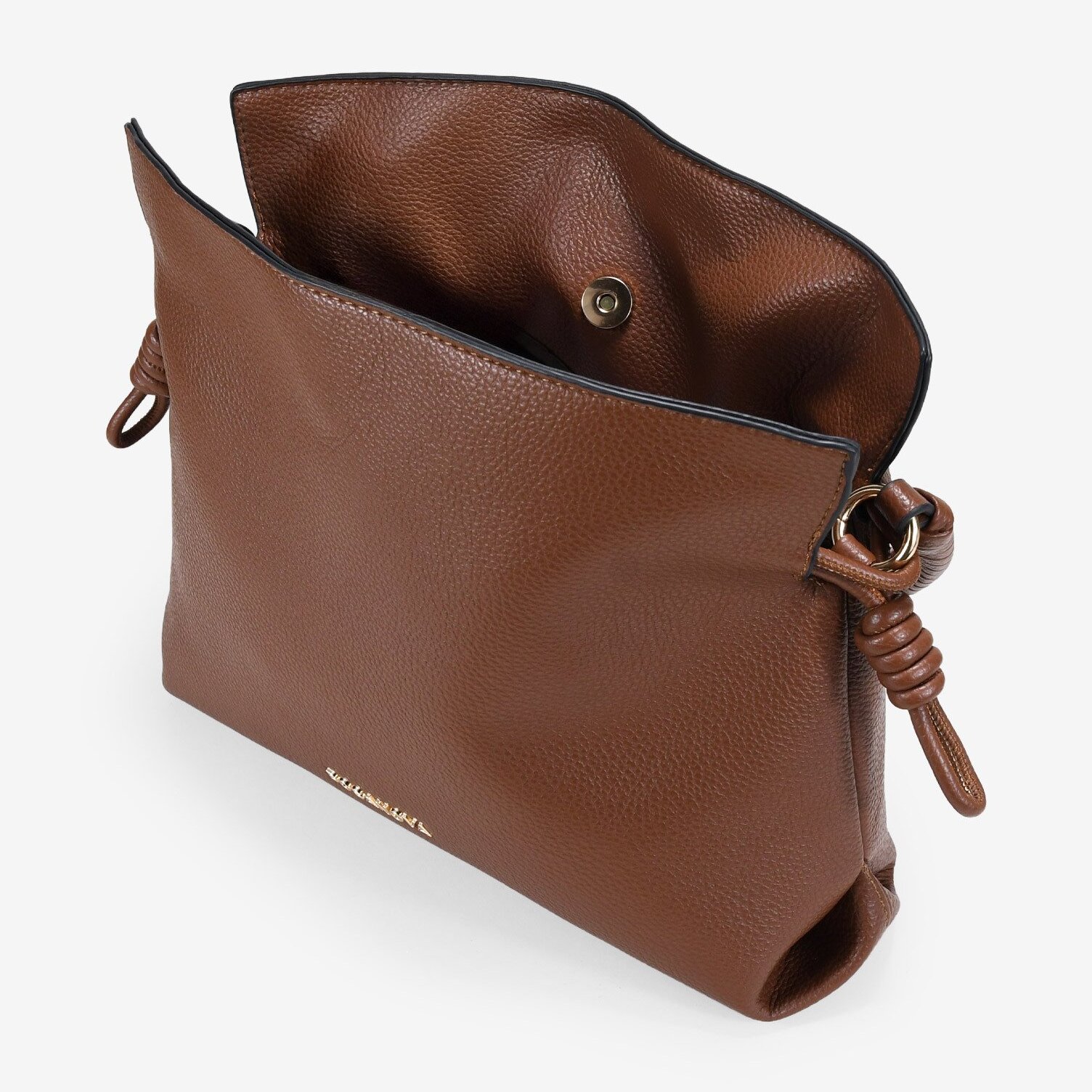 Bolso de mano cuero con logo