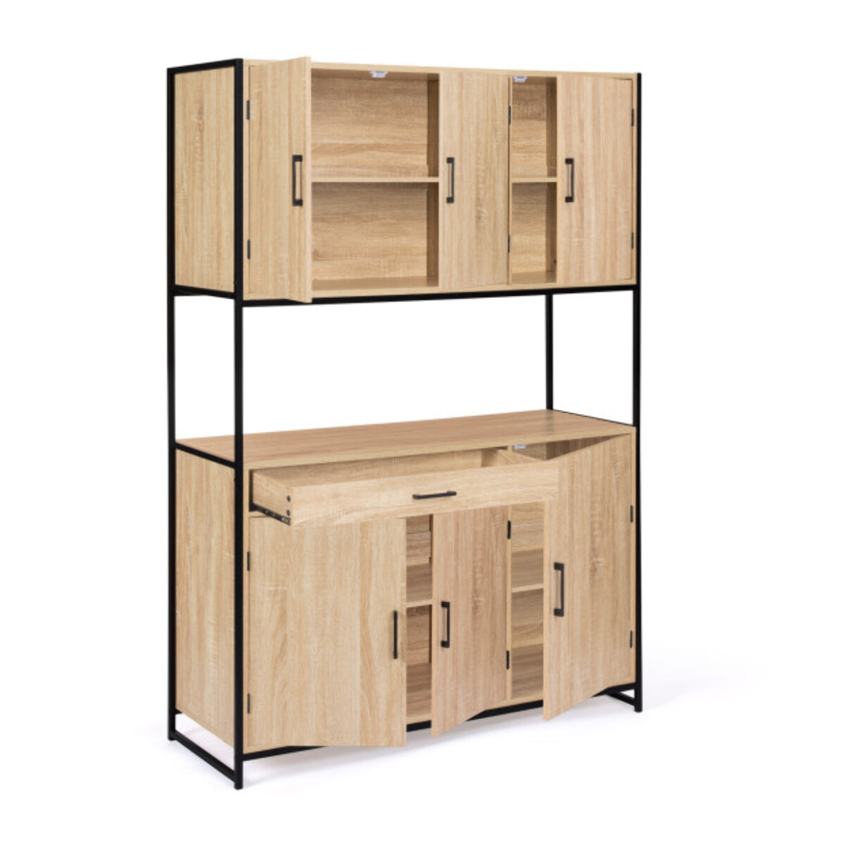 Meuble cuisine Memphis 2 niveaux 120x176cm