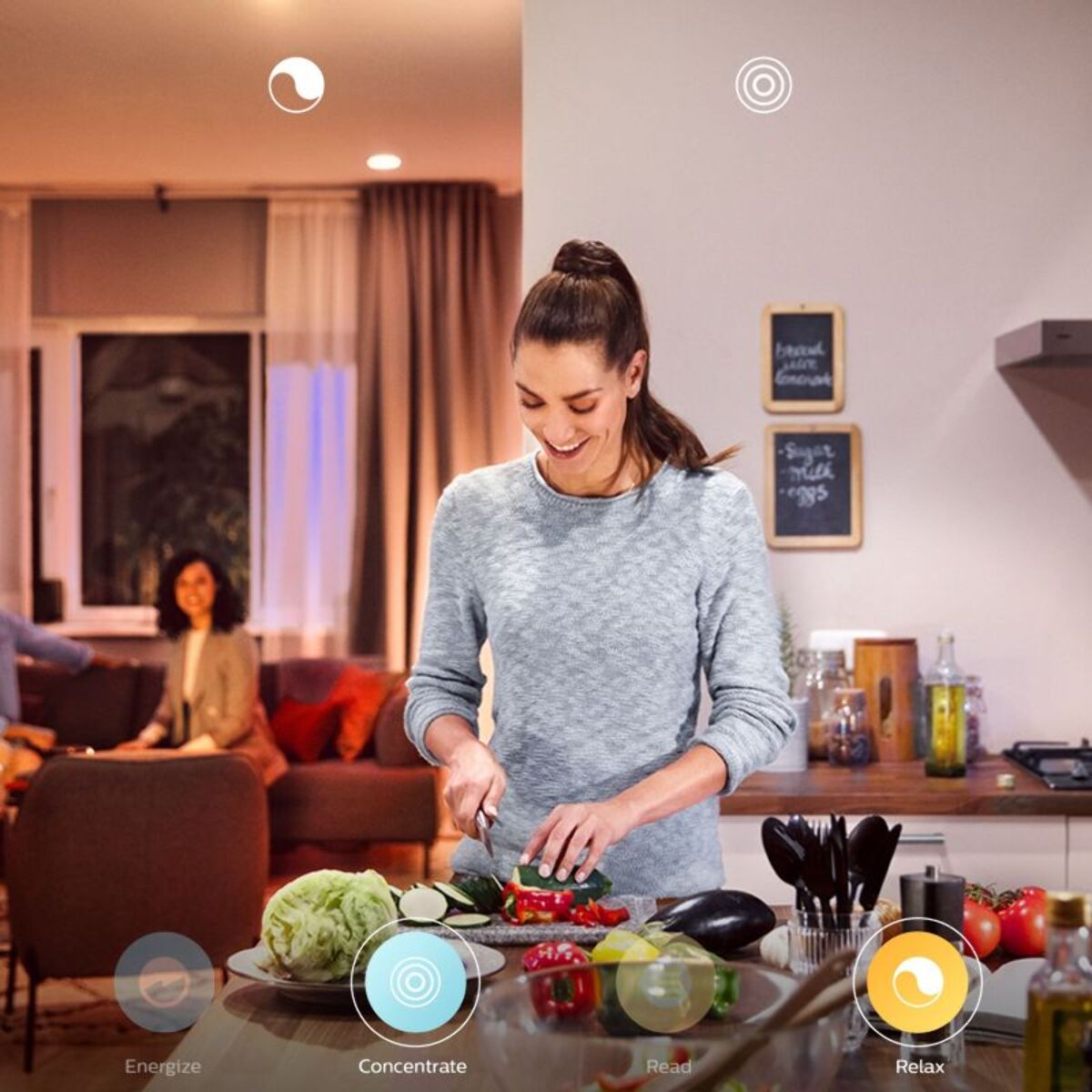 Ampoule LED connectée PHILIPS HUE W&C E27 60W x2