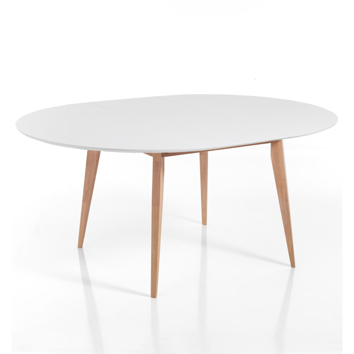 Tomasucci Table ronde extensible JAK Blanc