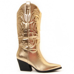 Bota Cowboy De Tacón Para Mujer