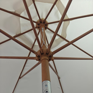 Parasol droit HAPUNA rond -