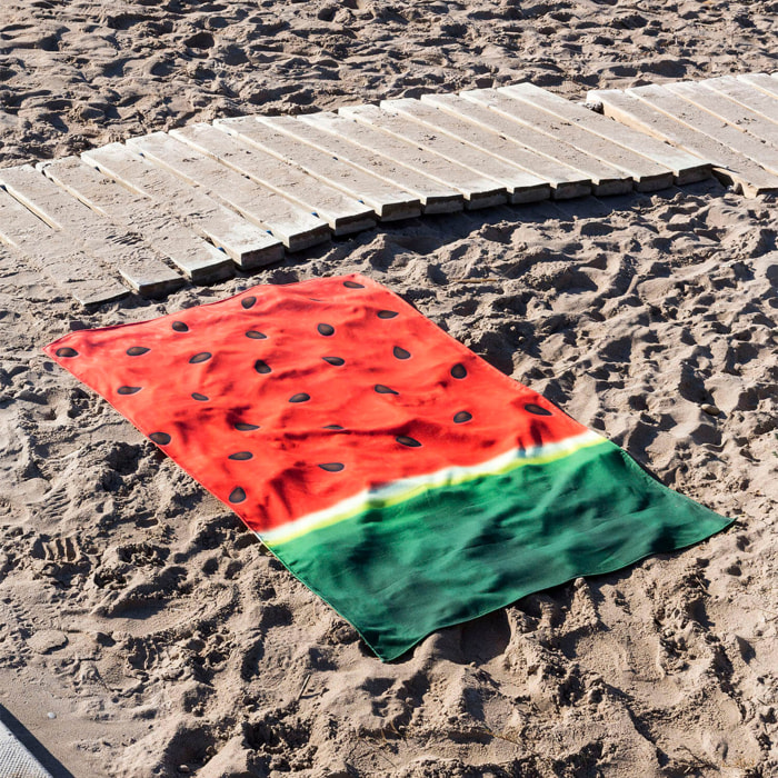 Naturals - Toalla de Playa - 100% Algodón - Ligera - Absorvente - 90x170 cm - Watermelon