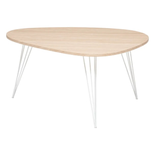 Table basse "Neile" en métal 97x65cm