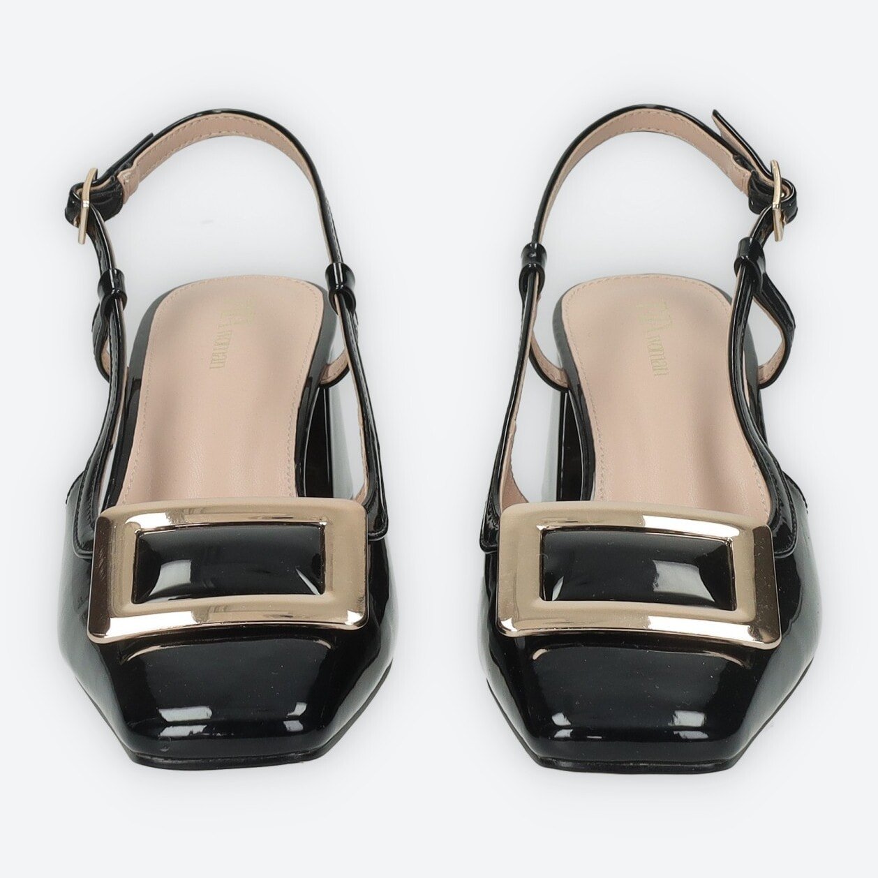 Décolleté sling back Donna Tata Italia Nero
