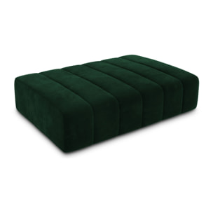 Pouf "Marcel" 2 places en velours vert bouteille