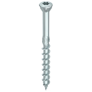 Vis HECO-Topix-Plus pour pare-close - Ø3,5x50mm - Tête Fraisée avec nervures de fraisage - Filetage Partiel - T10 - Boite de 500 - 60331