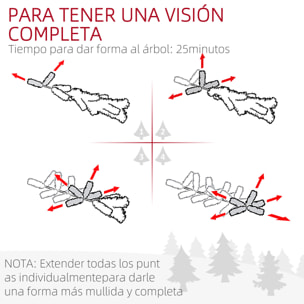 Árbol de Navidad Estrecho 180 cm Árbol de Navidad Tipo Lápiz con Base Plegable y 479 Ramas para Dormitorio Oficina Verde