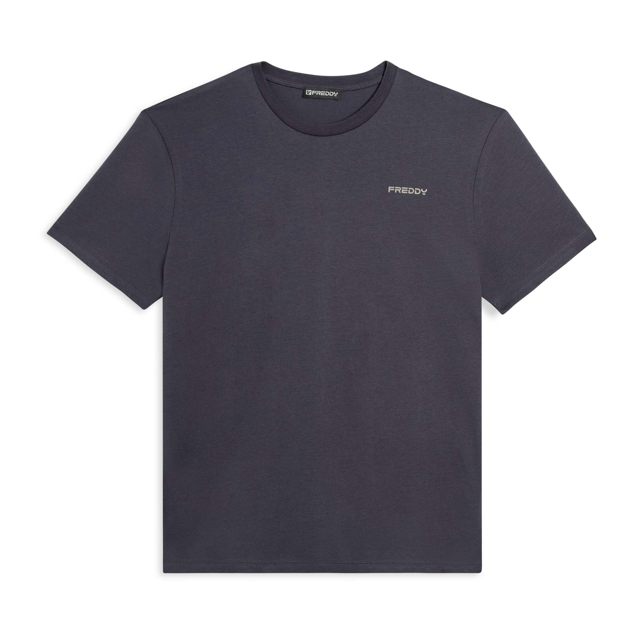 T-shirt basic in cotone con logo lato cuore