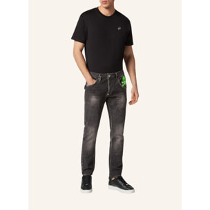 PHILIPP PLEIN Jeans taglio straight SKULL&BONES