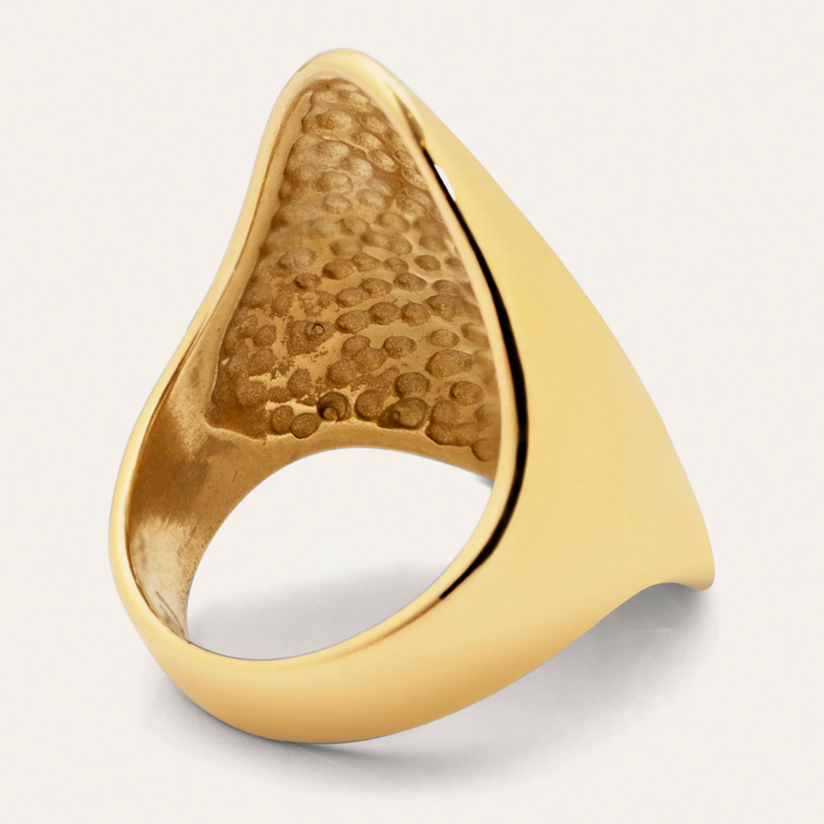 Anelli Hippie in Acciaio Placcato Oro