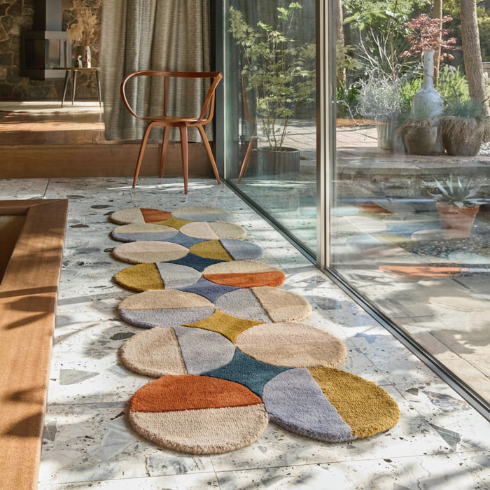 Tapis en laine de couloir MIA ELLIPSE
