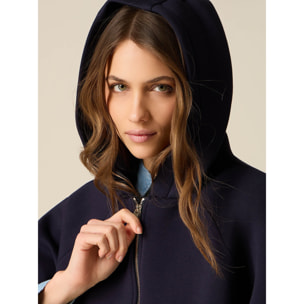 Oltre - Capa en tejido scuba - Azul