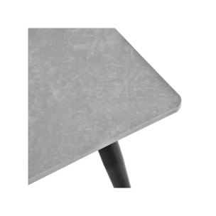 Table basse 140 x 70 cm plateau céramique effet marbre - STONE 2