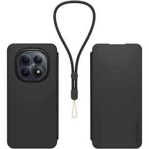 Etui avec cordon MADE FOR XIAOMI Redmi Note 15 4G/5G Noir + dragonne