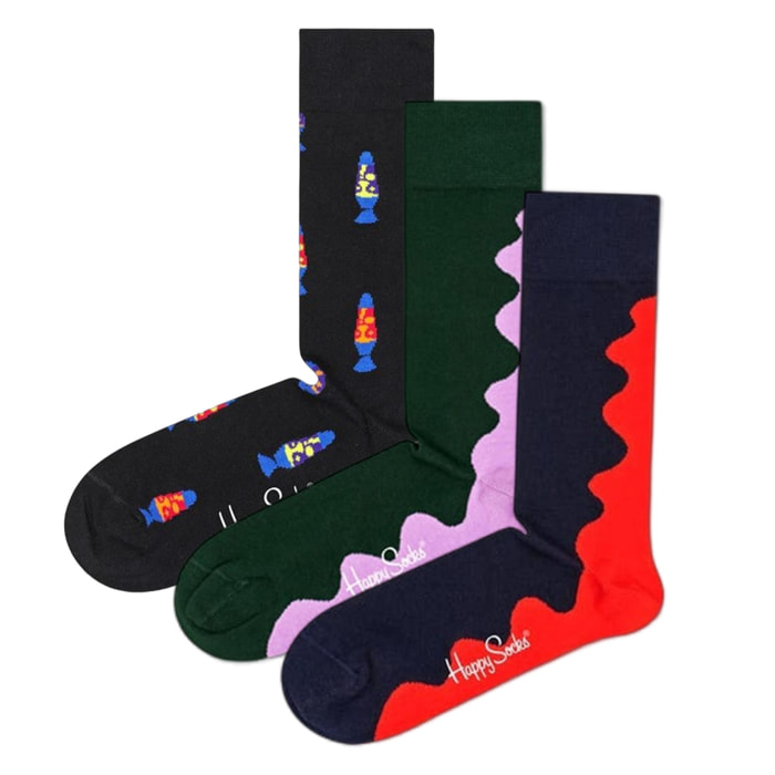 Calcetines 3 pack wave y black light talla