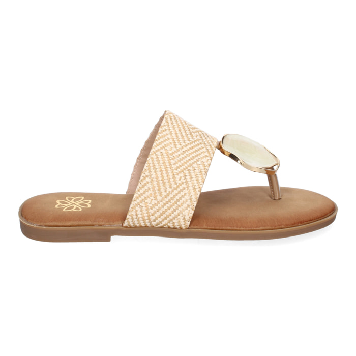 Sandalia Planas de Esclava para Mujer, Comodas y Elegantes, Diseño Moderno con Adornos