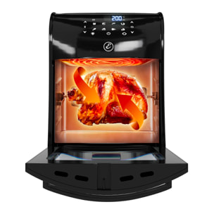 Friggitrice Ad Aria 12 Litri 10 In 1 Forno Aria Calda Con LED Touch Screen Senza Olio Multifunzione 1800W 6 Accessori 7 Programmi