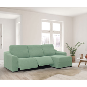 Funda para Chaise Longue derecha (visto de frente ) brazo largo SÚPER ELÁSTICA con RELAX modelo HELENA