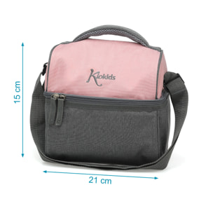 BOLSO TÉRMICO PARA MERIENDA ROSA