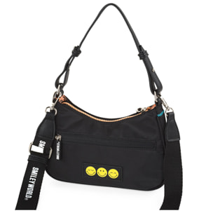 Bolso Bandolera Mujer Sint/Pu Smiley World Smiley Negro