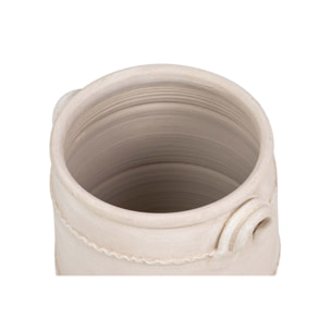 Florero Ceramica Beige 35x35x43 Cm