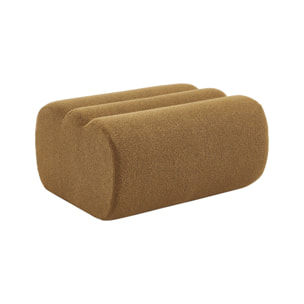 Pouf, repose-pieds pour chauffeuse Nova bouclette texturée  NOVA