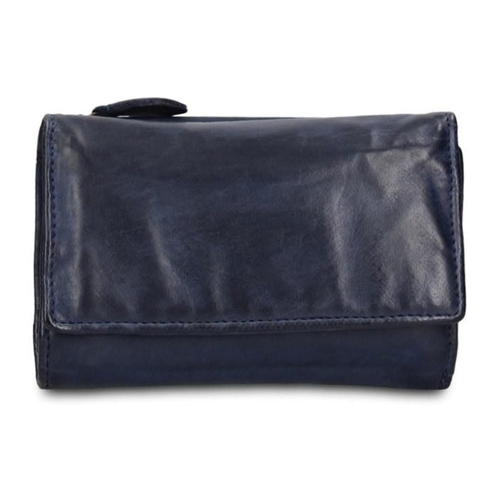 Portafoglio uomo in vera pelle - Modello Boreal - Casual - 14.0 x 9.0 x 4.5 cm